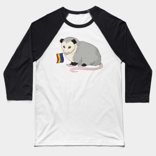 LGBT Pride Opossum Baseball T-Shirt